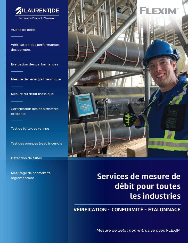 Services de mesure de débit