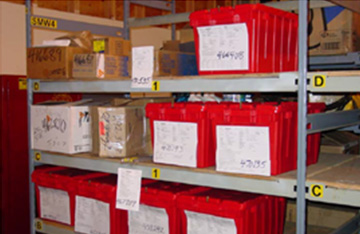 Zone de kitting en ordre 1 Zone de kitting bien aménagée et gérée