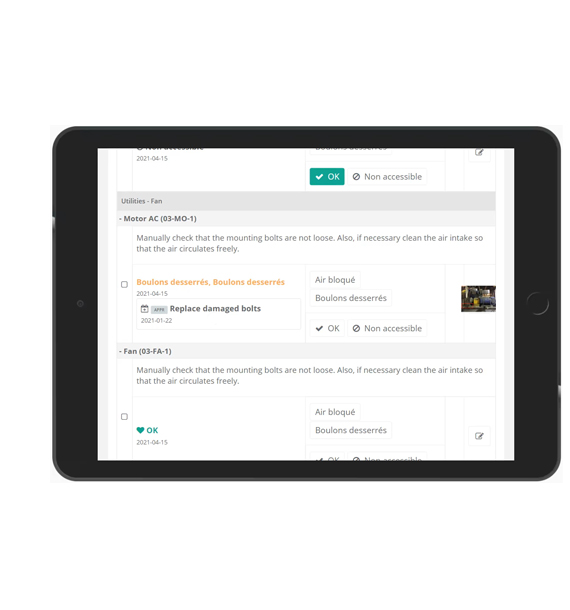 Incluez des photos et créez des bons de commande. Incluez des photos et créez des bons de commande.